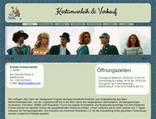 Tablet Screenshot of kostuemverleih-erfurt.de